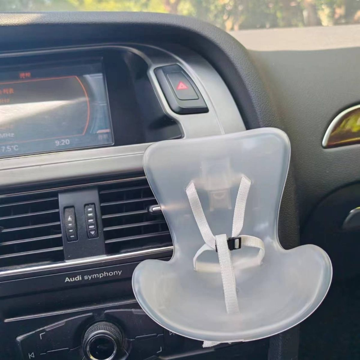 Labubu doll car seat air vent clip car interior cell phone holder ornament