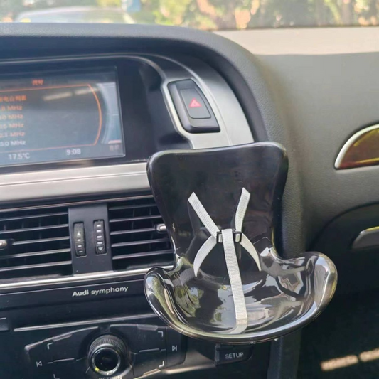 Labubu doll car seat air vent clip car interior cell phone holder ornament