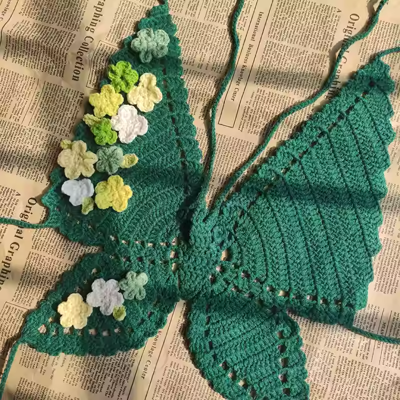 Butterfly Strap Crochet Kit DIY - Women's Sexy Lace Vest Handmade