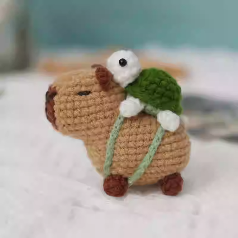 Kapybara pumpkin wizard crochet diy kit