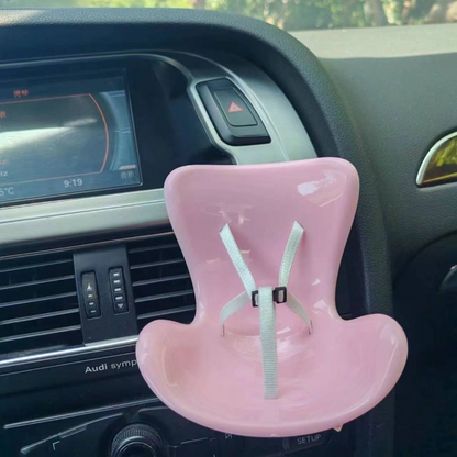 Labubu doll car seat air vent clip car interior cell phone holder ornament