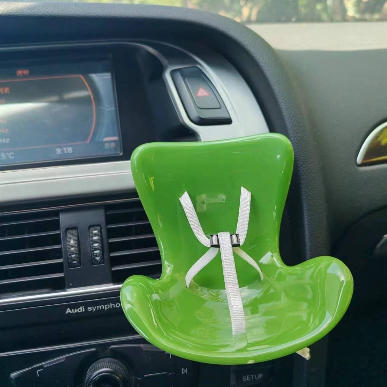 Labubu doll car seat air vent clip car interior cell phone holder ornament