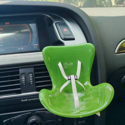Labubu doll car seat air vent clip car interior cell phone holder ornament