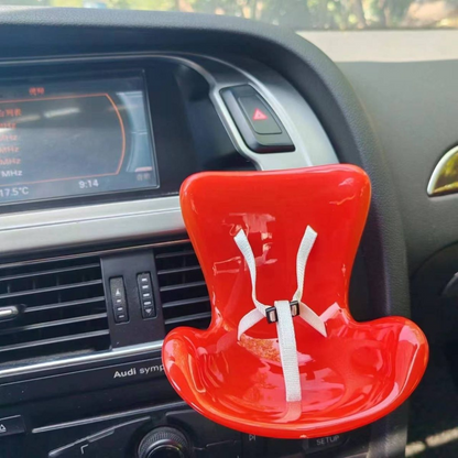 Labubu doll car seat air vent clip car interior cell phone holder ornament