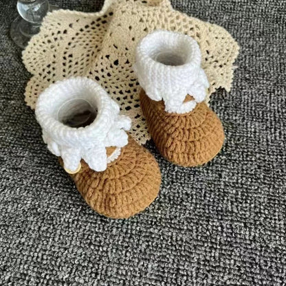 Cotton Yarn Baby Shoes Crochet Kit